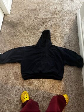 Yeezy Black Hoodie Bomber-Style